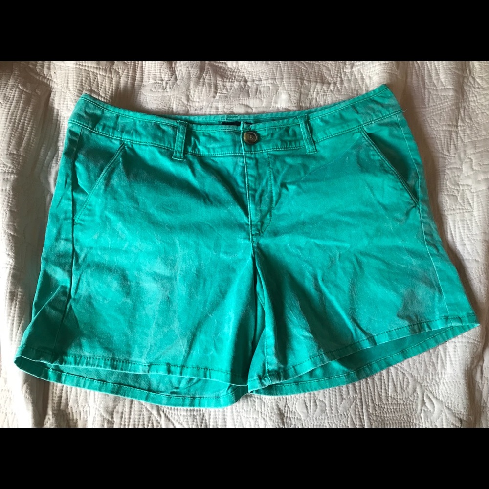 Teal American eagle shorts